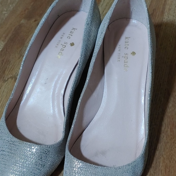 kate spade Madelyne Gold Shimmer Heels 5.5 - Picture 10 of 12